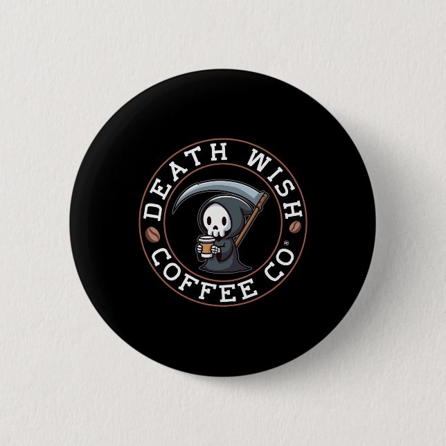 Halloween Grim Reaper Drinking Coffee Death Wish C Knapp (Framsida)