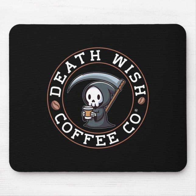 Halloween Grim Reaper Drinking Coffee Death Wish C Musmatta (Framsidan)