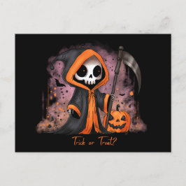 Halloween Grim Reaper Helg Vykort