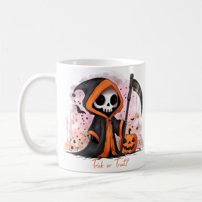 Halloween Grim Reaper Kaffemugg (Vänster)