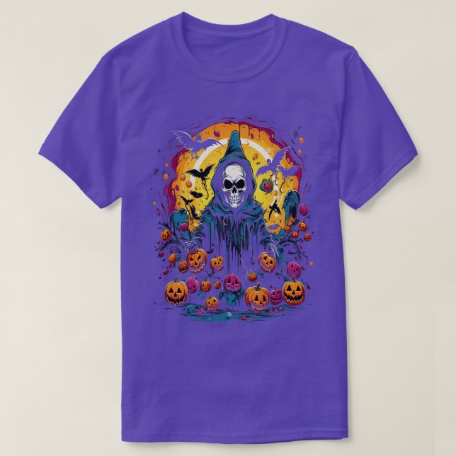 Halloween Grim Reaper T Shirt (Design framsida)