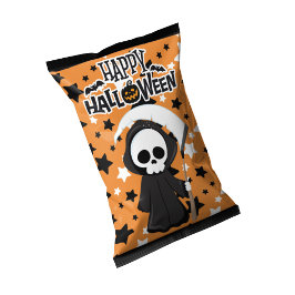 Halloween Grimm Chipspåsar Omslag Festgåvor Anteckningsblock