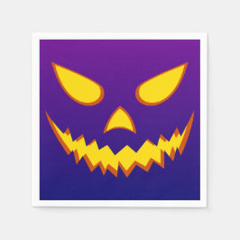 Halloween Grinning Ansikte Jack o lantern Pumpkin Pappersservett