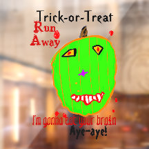 Halloween Grön Pumpa Zombie