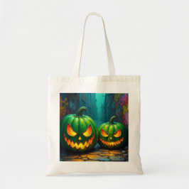 Halloween grön tygkasse