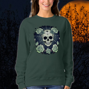 Halloween Grönt Döskallar & Ro Spooky T Shirt