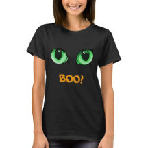 Halloween Grönt Öga & BOO! Funny T-Shirt