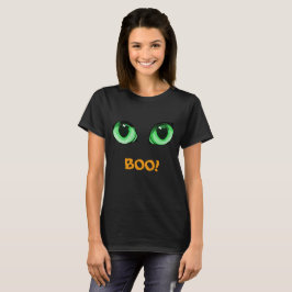 Halloween Grönt Öga & BOO! Funny T-Shirt