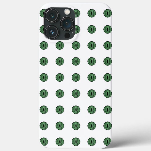 Halloween Grönt Polka Dot Öga (Baksida)