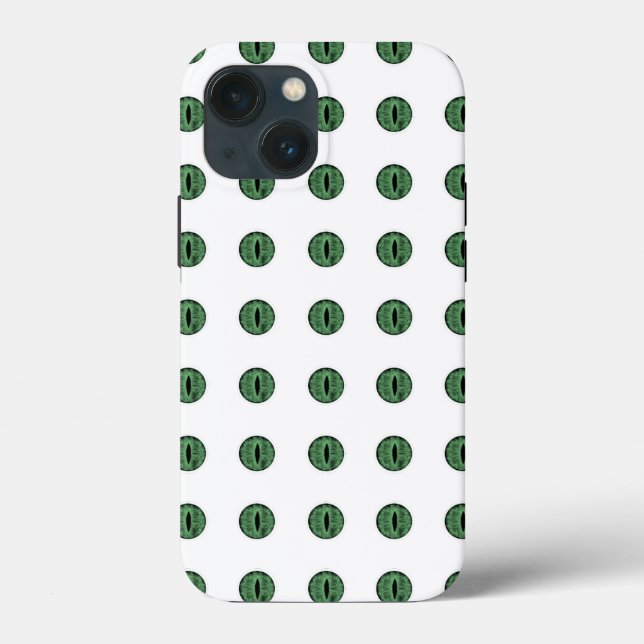 Halloween Grönt Polka Dot Öga (Baksida)