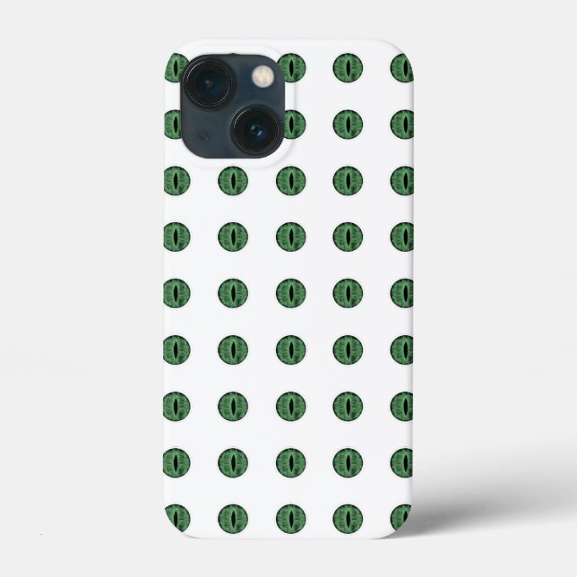 Halloween Grönt Polka Dot Öga (Baksida)