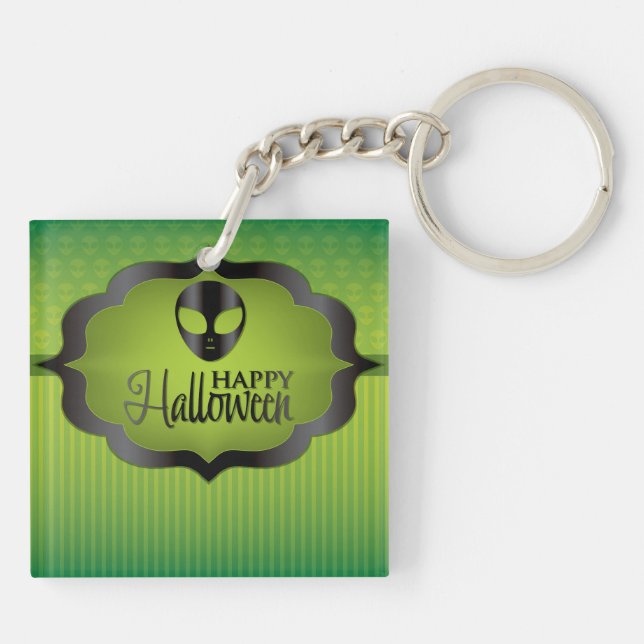 Halloween-grönt utomjording (Baksidan)
