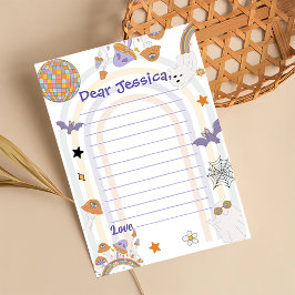 Halloween Groovy Cute Ghost Time Capsule Tack Kort