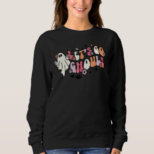 Halloween Groovy Låt Oss Gå Spöken Retro Spöke Skr T Shirt