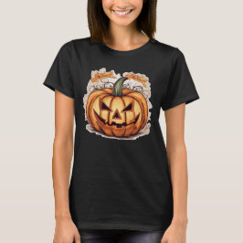 Halloween: Großer Kürbis -  T Shirt