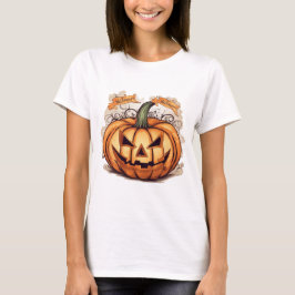 Halloween: Großer Kürbis -  T Shirt