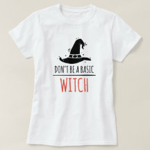 Halloween Grundläggande Häxa T-Shirt