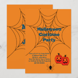 Halloween-gruppinbjudan om kostnadsgrupp inbjudningar