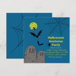 Halloween-gruppinbjudan om kostnadsgrupp inbjudningar