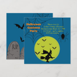 Halloween-gruppinbjudan om kostnadsgrupp inbjudningar