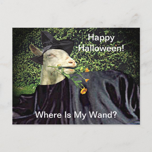 Halloween-guide Goat Vykort (Framsida)
