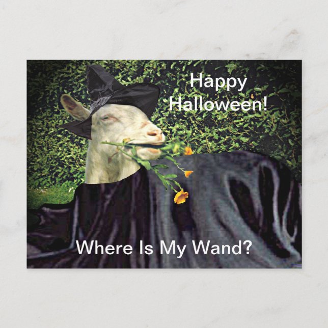 Halloween-guide Goat Vykort (Framsida)