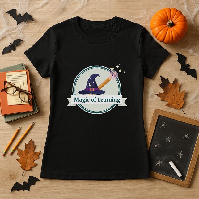 Halloween-guide Hat & Trollspö Magic Teacher T Shirt (Skapare uppladdad)