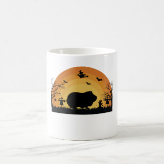 "Halloween Guinea Gris Måne Mugg - Lönsam djurkost