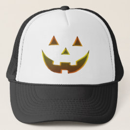 Halloween guld Jack o lantern pumkin ansikte Keps
