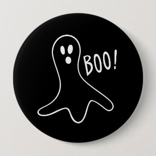 Halloween gullig spöke Booo Knapp