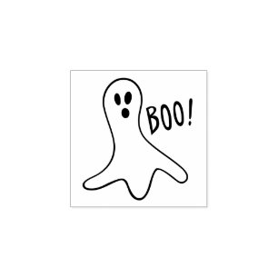 Halloween gullig spökeanpassningsbar stämpel