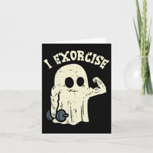 Halloween Gym Ghost I Exorcize Roligt Workout Cost Kort
