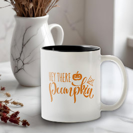 Halloween Hallå där Pumpkin Två-Tonad Mugg