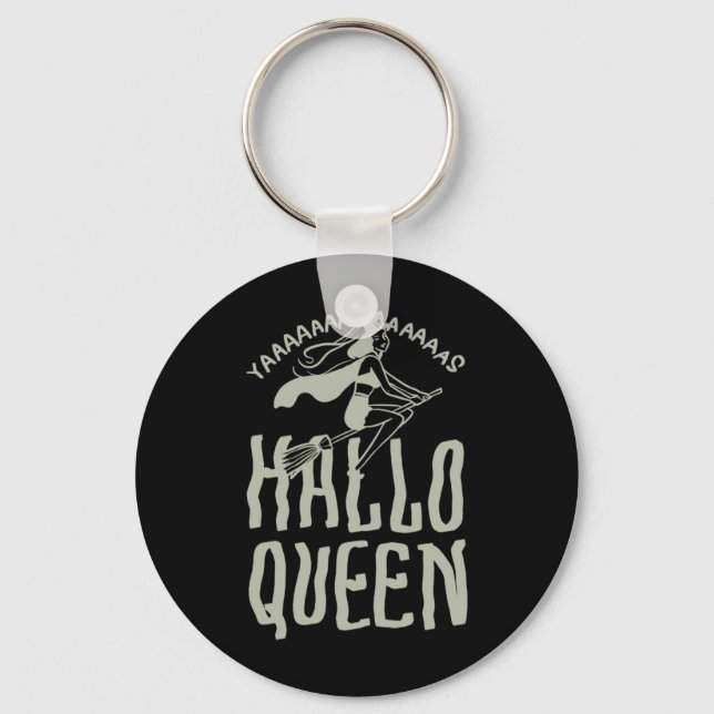Halloween Hallo Queen Nyckelring (Framsida)