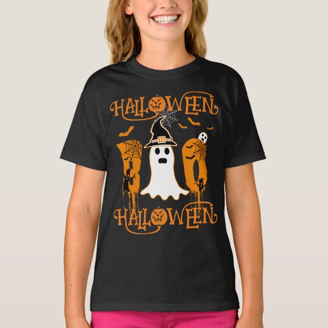 HALLOWEEN HALLOWEEN SCARY BOO T SHIRT (Framsida)