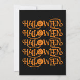HALLOWEEN HALLOWEEN TYPOgRAFI Inbjudningar
