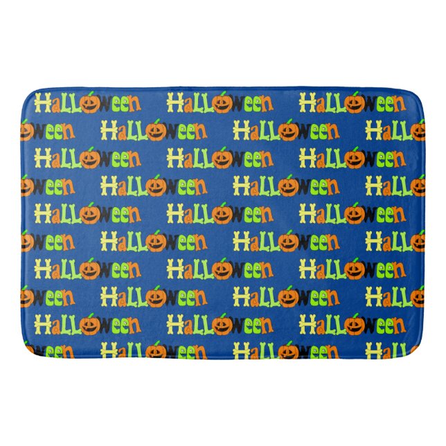 Halloween Hälsning Badrumsmatta (Framsidan)