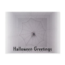 Halloween Hälsning Cute Spider med oändlig Webben