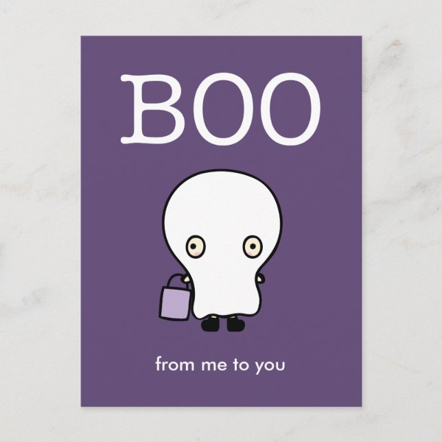 Halloween Hälsning för barn vykort (Framsida)