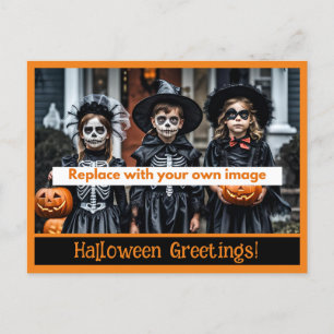 Halloween Hälsning-fotovykort Helg Vykort