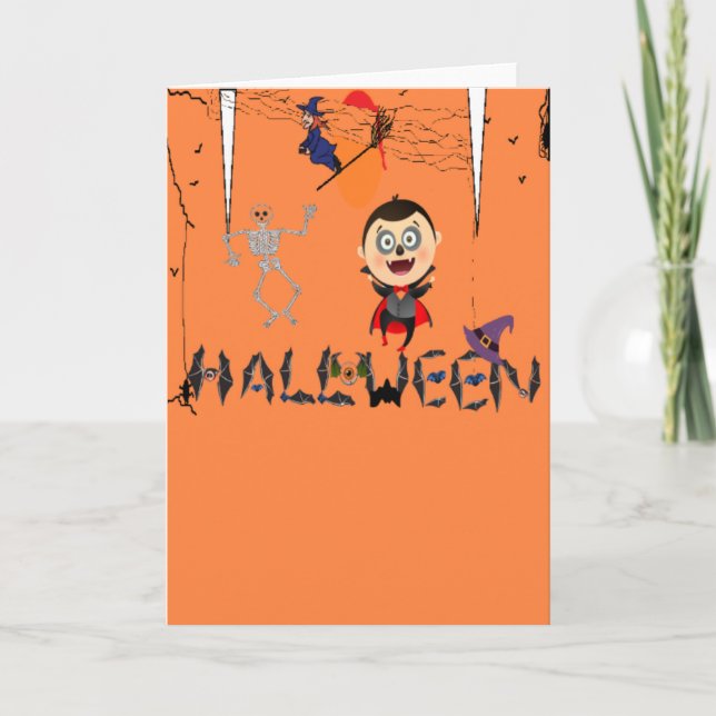 Halloween Hälsning/Inbjudan-kort Helgkort (Framsida)