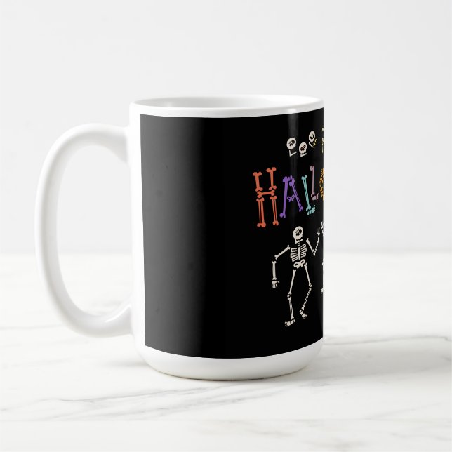 Halloween Hälsning Kaffemugg (Vänster)