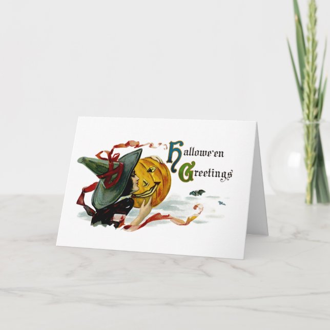 Halloween Hälsning Kort (Framsida)
