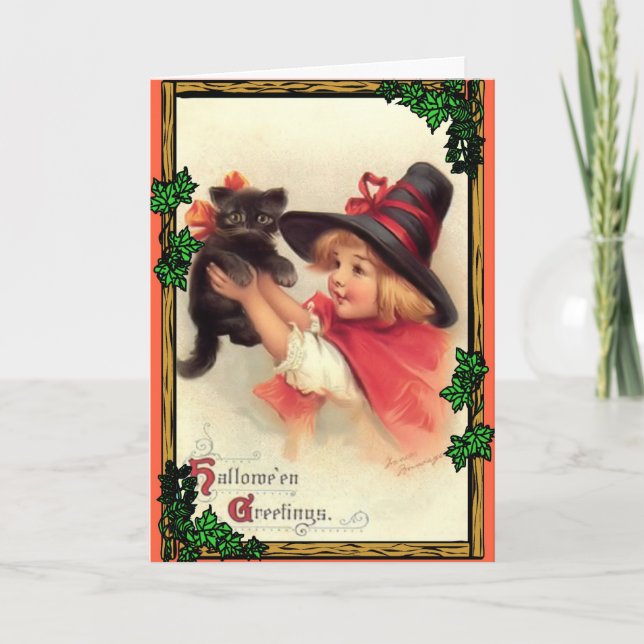 Halloween hälsning kort (Framsida)