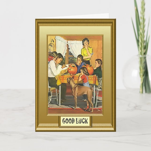 Halloween hälsning kort (Framsida)