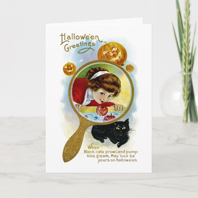 Halloween hälsning kort (Framsida)
