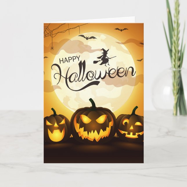 Halloween Hälsning Kort (Framsida)
