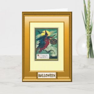 Halloween hälsning kort
