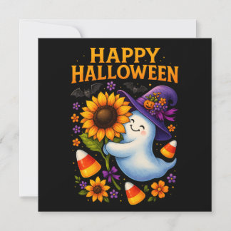 Halloween-Hälsning-kort för egen Ghost Kort