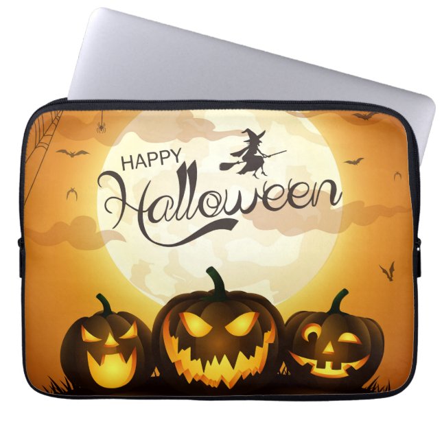 Halloween Hälsning Laptop Fodral (Framsidan)